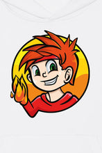 Lade das Bild in den Galerie-Viewer, SpaceMitFeuer Kids Hoodie white