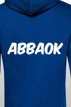 Lade das Bild in den Galerie-Viewer, Abbaok Schriftzug Hoodie Blau Duo