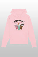 Lade das Bild in den Galerie-Viewer, Hannahccino Cat Hoodie Pink