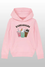 Lade das Bild in den Galerie-Viewer, Hannahccino Cat Kids Hoodie Pink