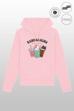 Lade das Bild in den Galerie-Viewer, Hannahccino Cat Hoodie Pink