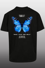 Lade das Bild in den Galerie-Viewer, Butterfly Oversize T-Shirt schwarz