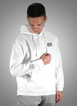 Lade das Bild in den Galerie-Viewer, Stay Friendly Hoodie white AlphaKevin