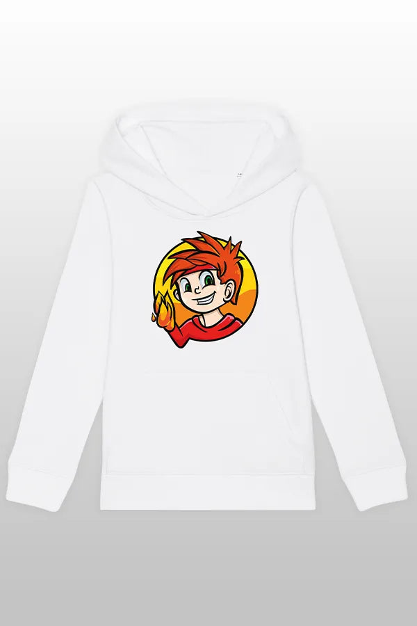 SpaceMitFeuer Kids Hoodie white