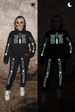 Lade das Bild in den Galerie-Viewer, Skelett Glow in the Dark Jogginganzug
