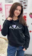 Lade das Bild in den Galerie-Viewer, AVA LOVES YOU HOODIE DARK
