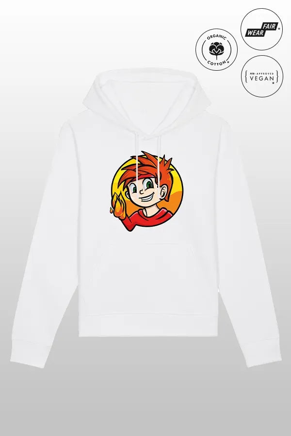 SpaceMitFeuer Hoodie white