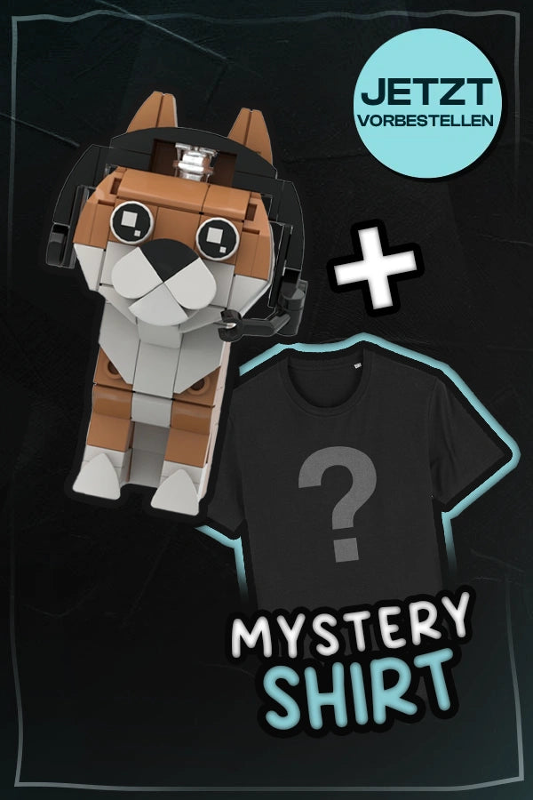 Doge Klemmbausteinset + Mystery Shirt