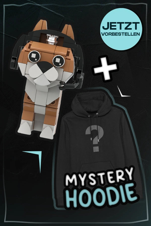 Doge Klemmbausteinset + Mystery Hoodie