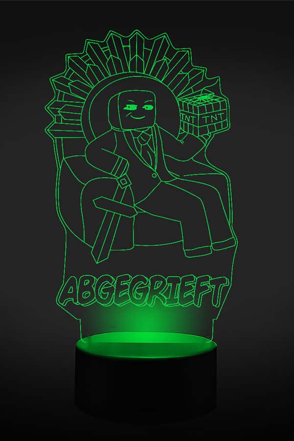 Abge Thron 3D LED Lampe