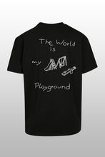 Lade das Bild in den Galerie-Viewer, Playground Oversize T-Shirt schwarz

