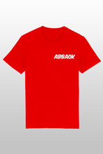 Lade das Bild in den Galerie-Viewer, Abbaok Schriftzug T-Shirt Duo rot
