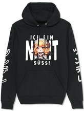 Lade das Bild in den Galerie-Viewer, JINJA ‘ICH BIN NICHT SÜß!‘ HOODIE BLACK

