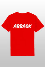 Lade das Bild in den Galerie-Viewer, Abbaok Schriftzug T-Shirt Duo rot

