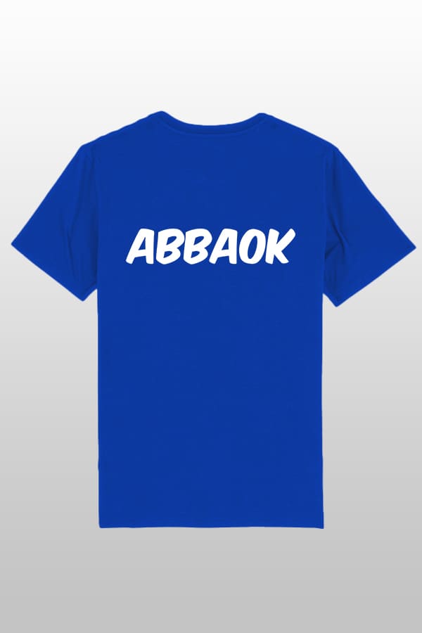 Abbaok Schriftzug T-Shirt Duo blau