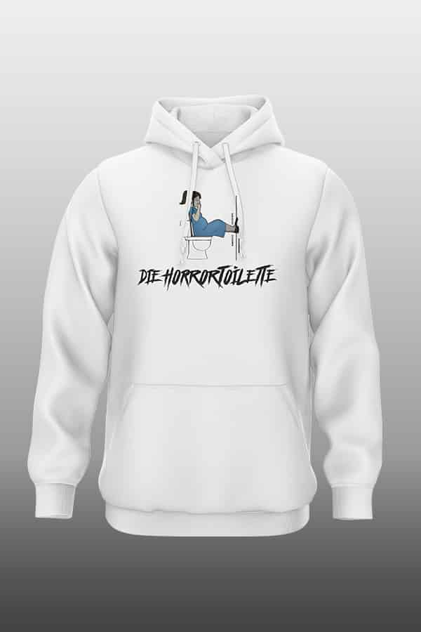 Horrortoilette Hoodie weiß