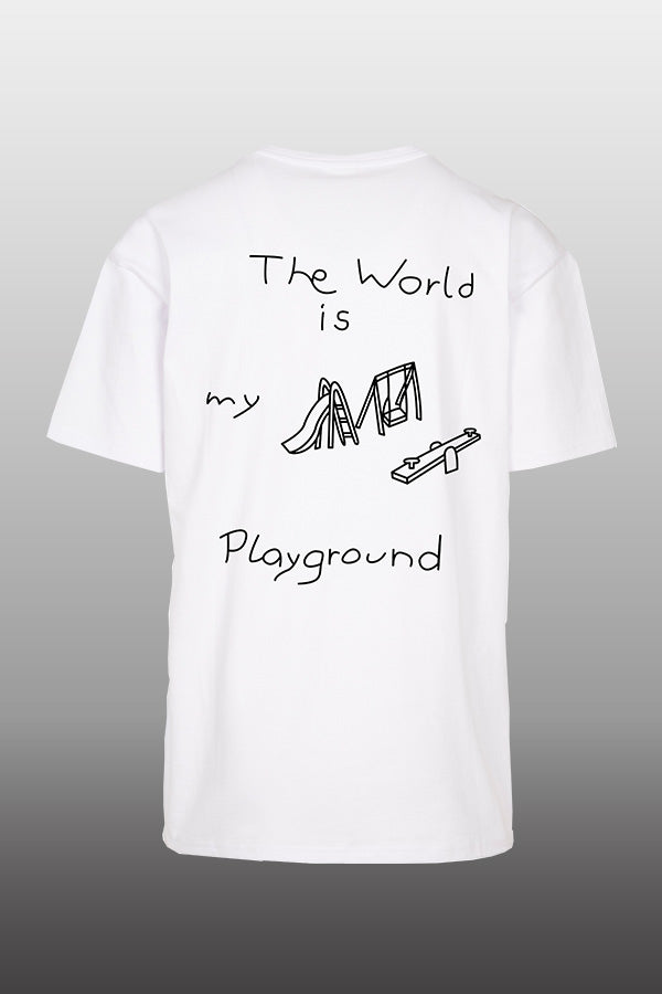 Playground Oversize T-Shirt weiß