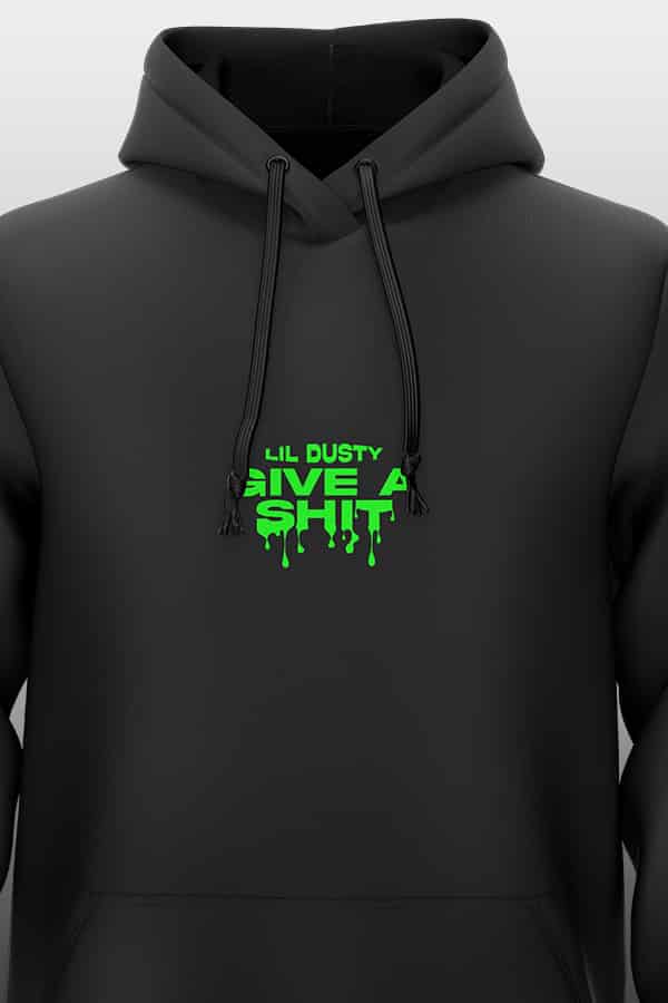 Give a Shit Hoodie black