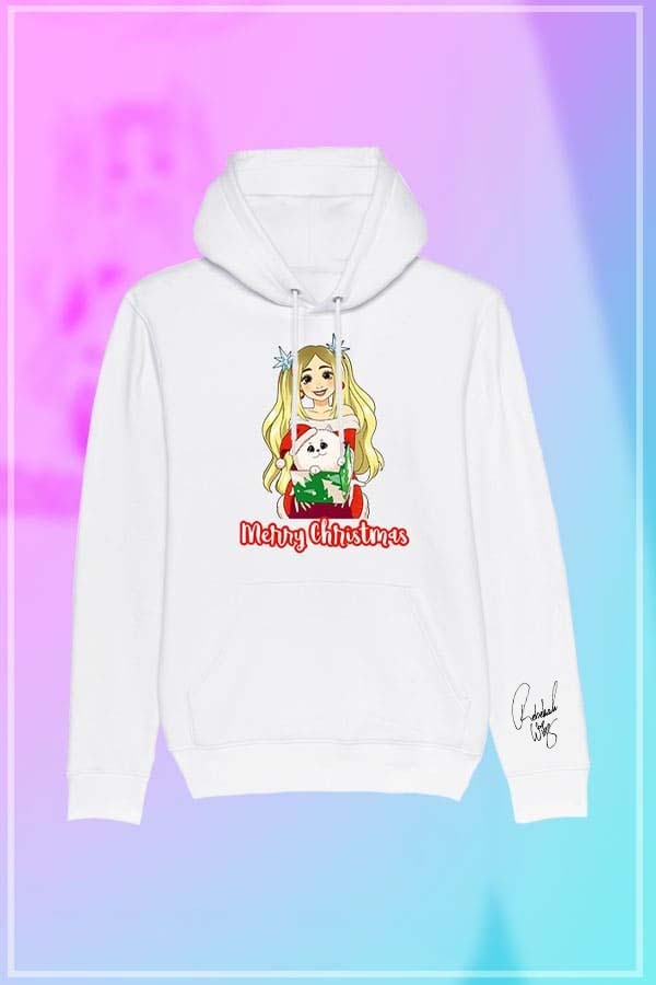 Weihnachts-Hoodie white