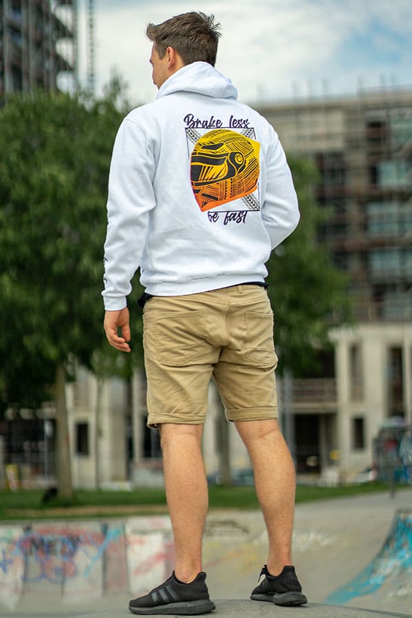 Brake less Hoodie white