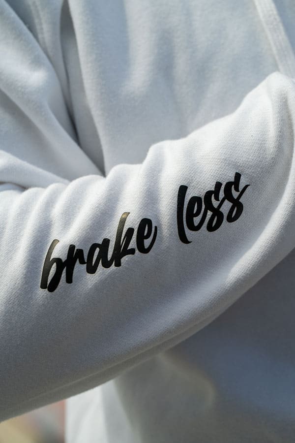 Brake less Hoodie white
