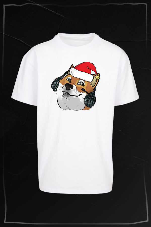 XMAS Doge Oversize Shirt white