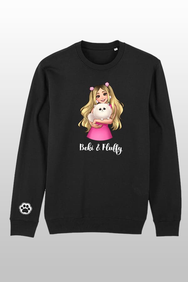 Beki & Fluffy Sweater Black