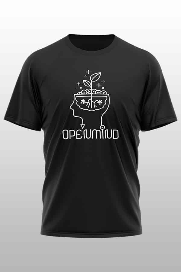 Openmind Head T-Shirt schwarz