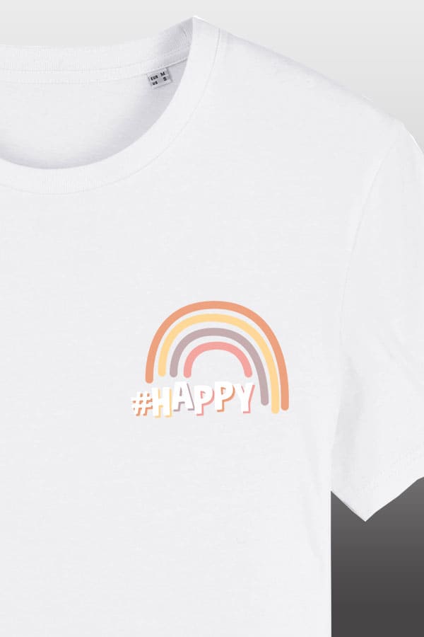 HEY ISI #HAPPY SHIRT WEISS SALE