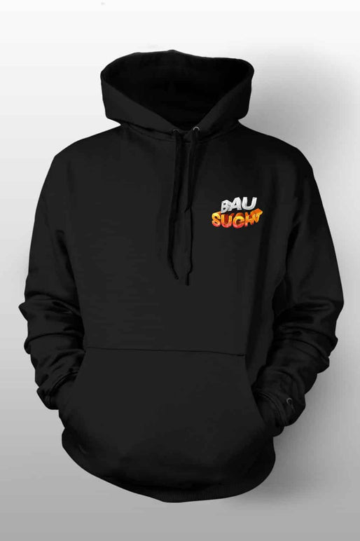 BauSucht Brustlogo Hoodie
