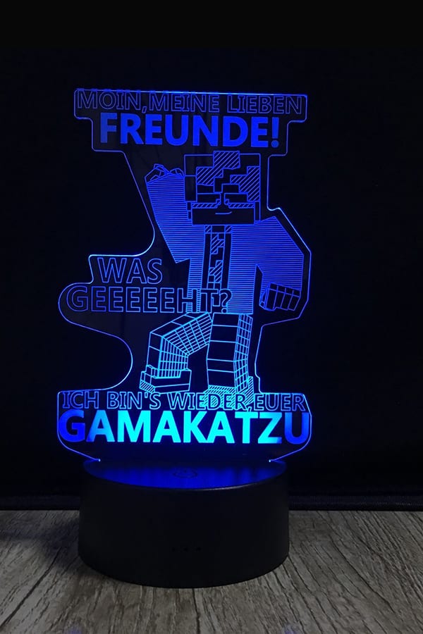Gamakatzu 3D LED Lampe LIMITIERT